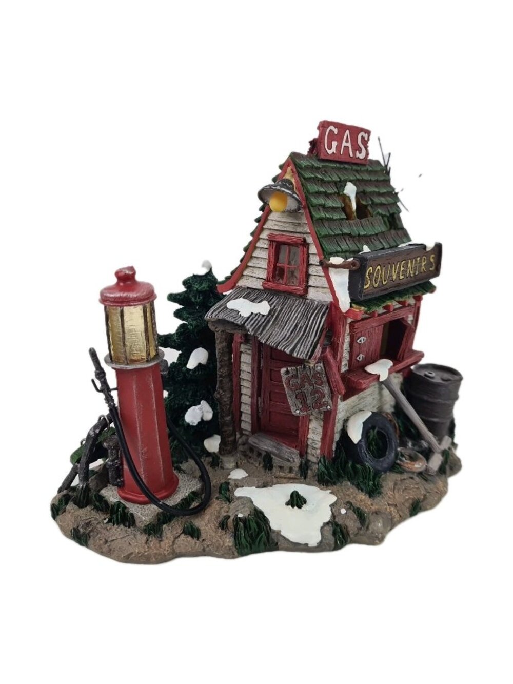 Department 56 "The Abandoned Gas Pump" 55121 Bucks County Village Accessory